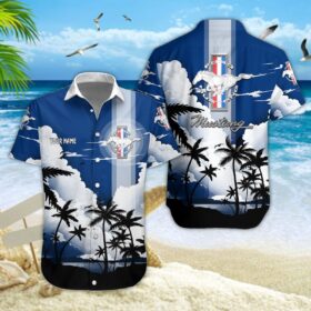 Chemise hawaïenne Ford Mustang