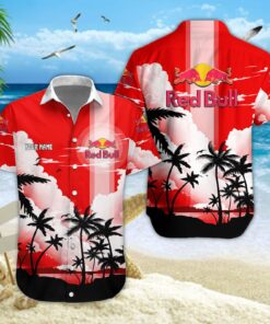 Chemise hawaïenne Red Bull