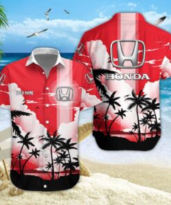 Chemise hawaïenne Honda