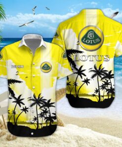 Chemise hawaïenne Lotus