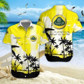 Chemise hawaïenne Lotus