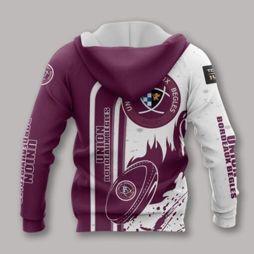 Sweat à capuche Union Bordeaux Bègles – Image 3