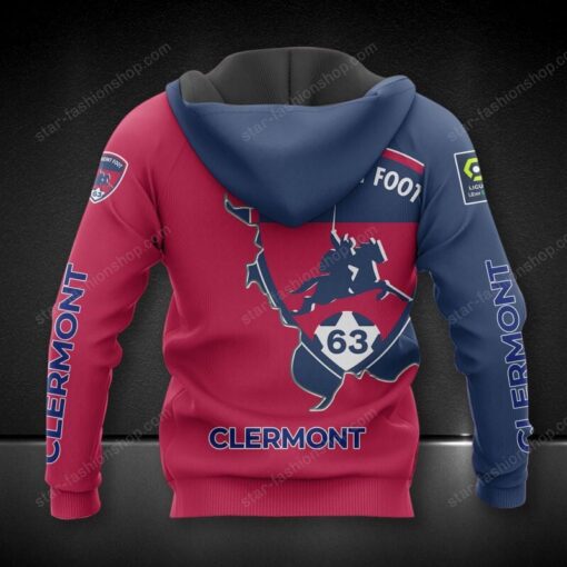 Sweat à capuche Clermont Foot Auvergne 63 – Image 2