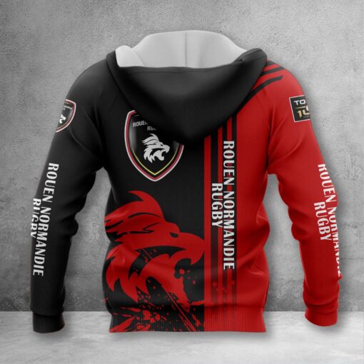 Sweat à capuche Rouen Normandie Rugby – Image 3