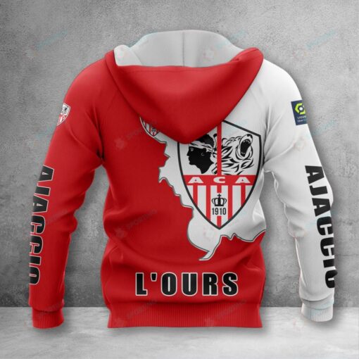 Sweat à capuche AC Ajaccio – Image 2
