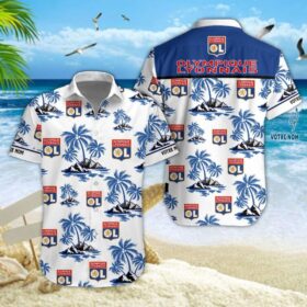 Chemise hawaïenne Olympique Lyonnais