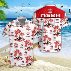 Chemise hawaïenne AS Beziers Herault