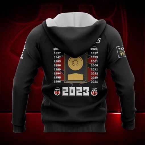Sweat à capuche Stade Toulousain Champion de France 2022/23 – Image 3