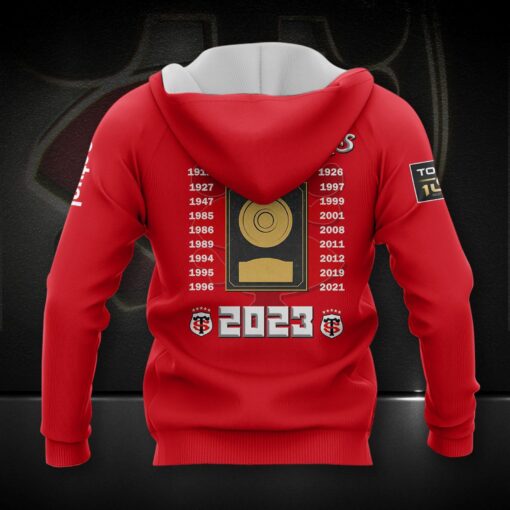 Sweat à capuche Stade Toulousain Champion de France 2022/23 – Image 3