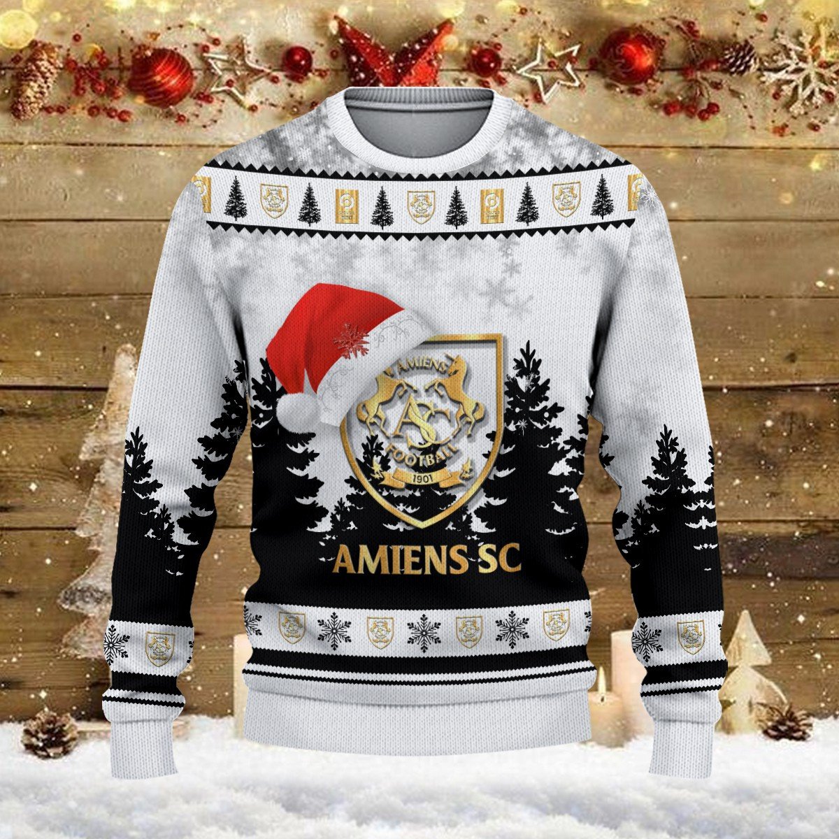 Pull de Noël moche Amiens SC – Ugly Christmas Sweater – Image 2