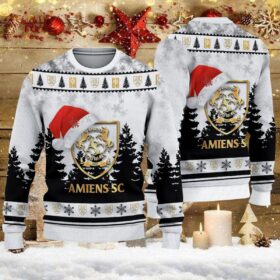 Pull de Noël moche Amiens SC – Ugly Christmas Sweater