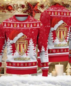 Pull de Noël moche AS Monaco – Ugly Christmas Sweater