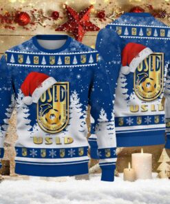 Pull de Noël moche USL Dunkerque – Ugly Christmas Sweater