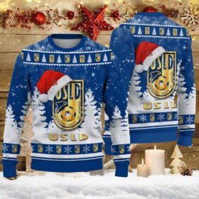 Pull de Noël moche USL Dunkerque – Ugly Christmas Sweater