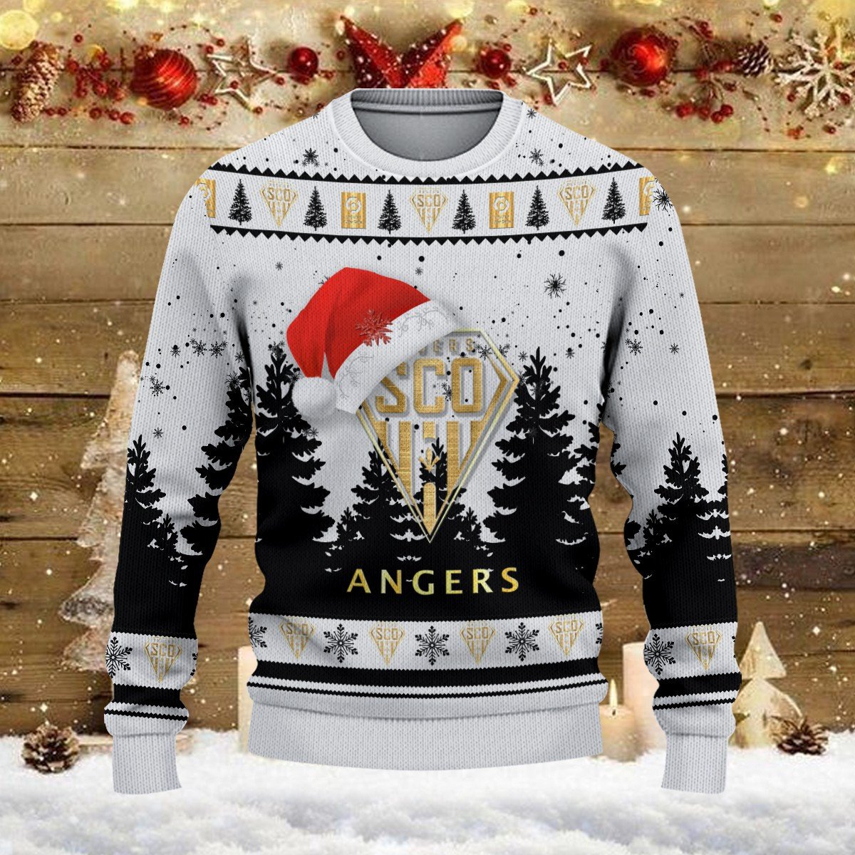 Pull de Noël moche Angers SCO – Ugly Christmas Sweater – Image 2