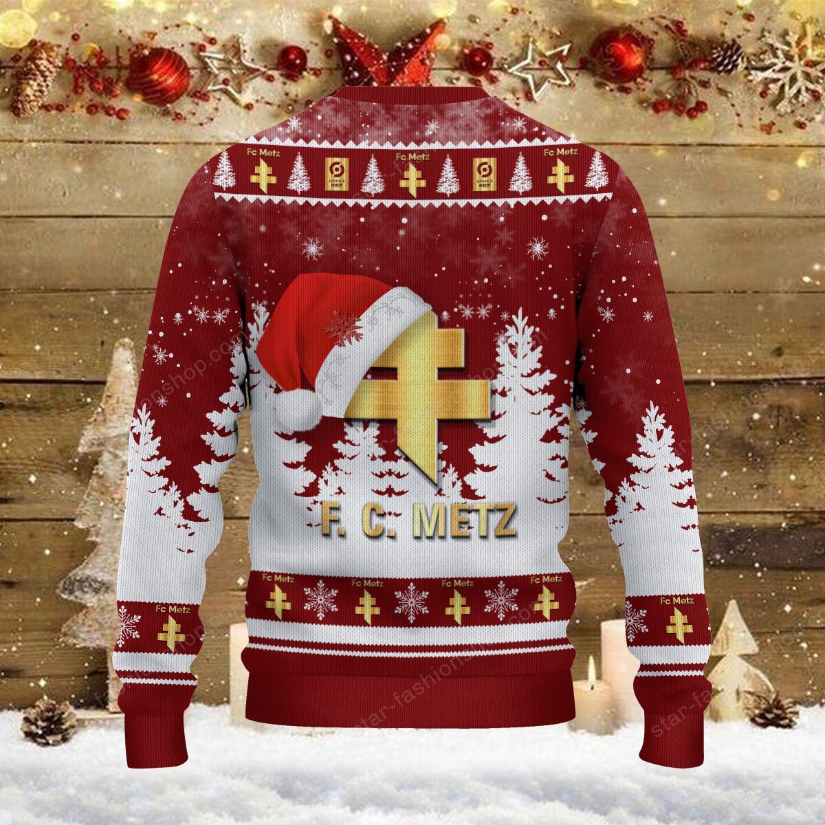 Pull de Noël moche FC Metz – Ugly Christmas Sweater – Image 3