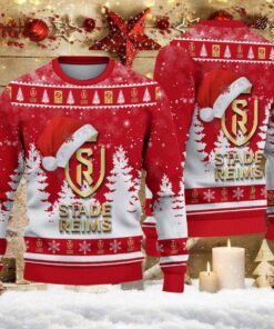 Pull de Noël moche Stade de Reims – Ugly Christmas Sweater