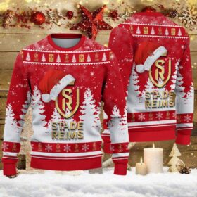 Pull de Noël moche Stade de Reims – Ugly Christmas Sweater