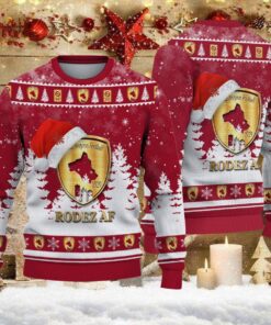 Pull de Noël moche Rodez Aveyron Football – Ugly Christmas Sweater