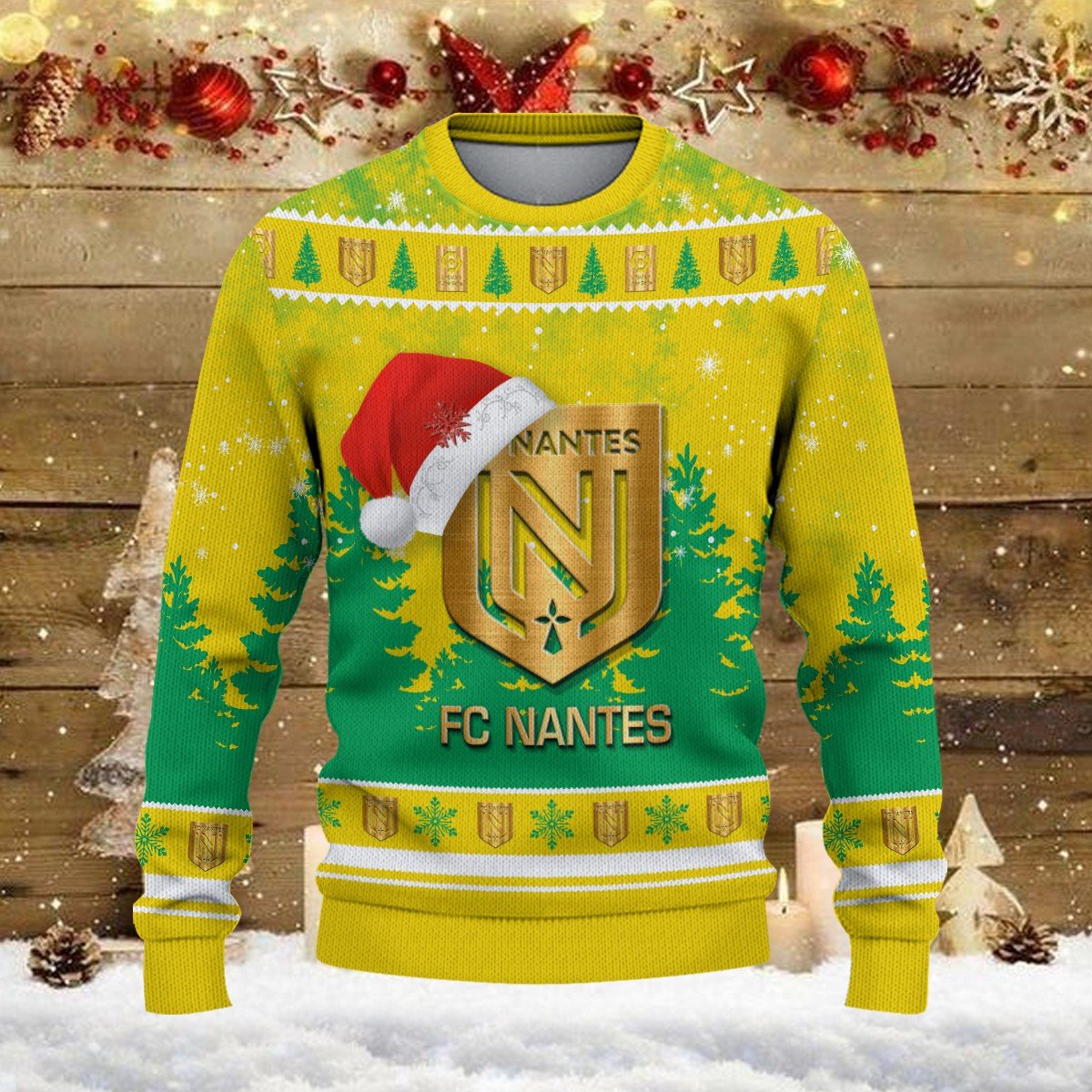 Pull de Noël moche FC Nantes – Ugly Christmas Sweater – Image 2