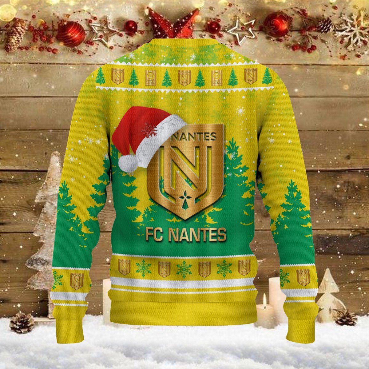 Pull de Noël moche FC Nantes – Ugly Christmas Sweater – Image 3