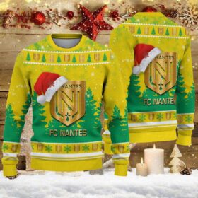 Pull de Noël moche FC Nantes – Ugly Christmas Sweater