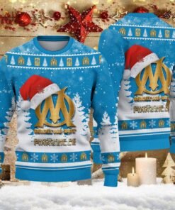 Pull de Noël moche Olympique de Marseille – Ugly Christmas Sweater