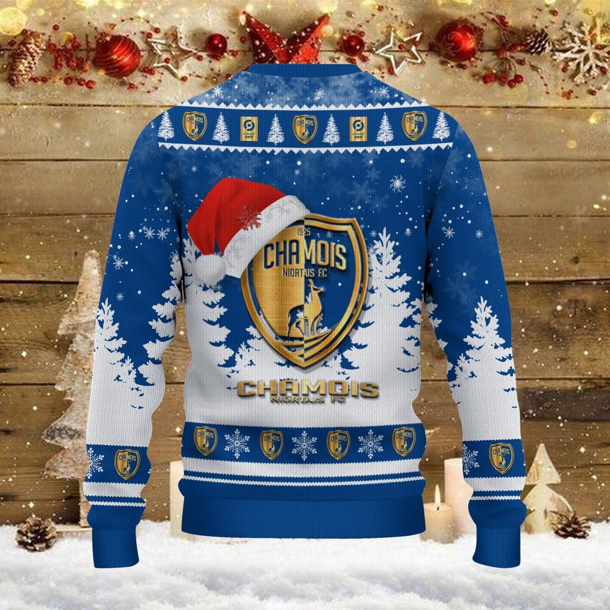 Pull de Noël moche Chamois Niortais FC – Ugly Christmas Sweater – Image 3