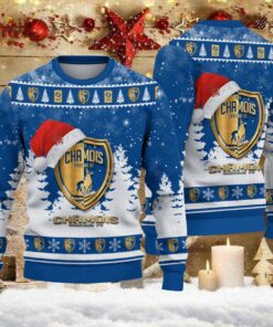 Pull de Noël moche Chamois Niortais FC – Ugly Christmas Sweater
