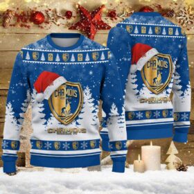 Pull de Noël moche Chamois Niortais FC – Ugly Christmas Sweater
