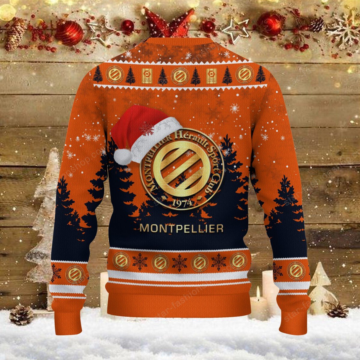 Pull de Noël moche Montpellier HSC – Ugly Christmas Sweater – Image 3