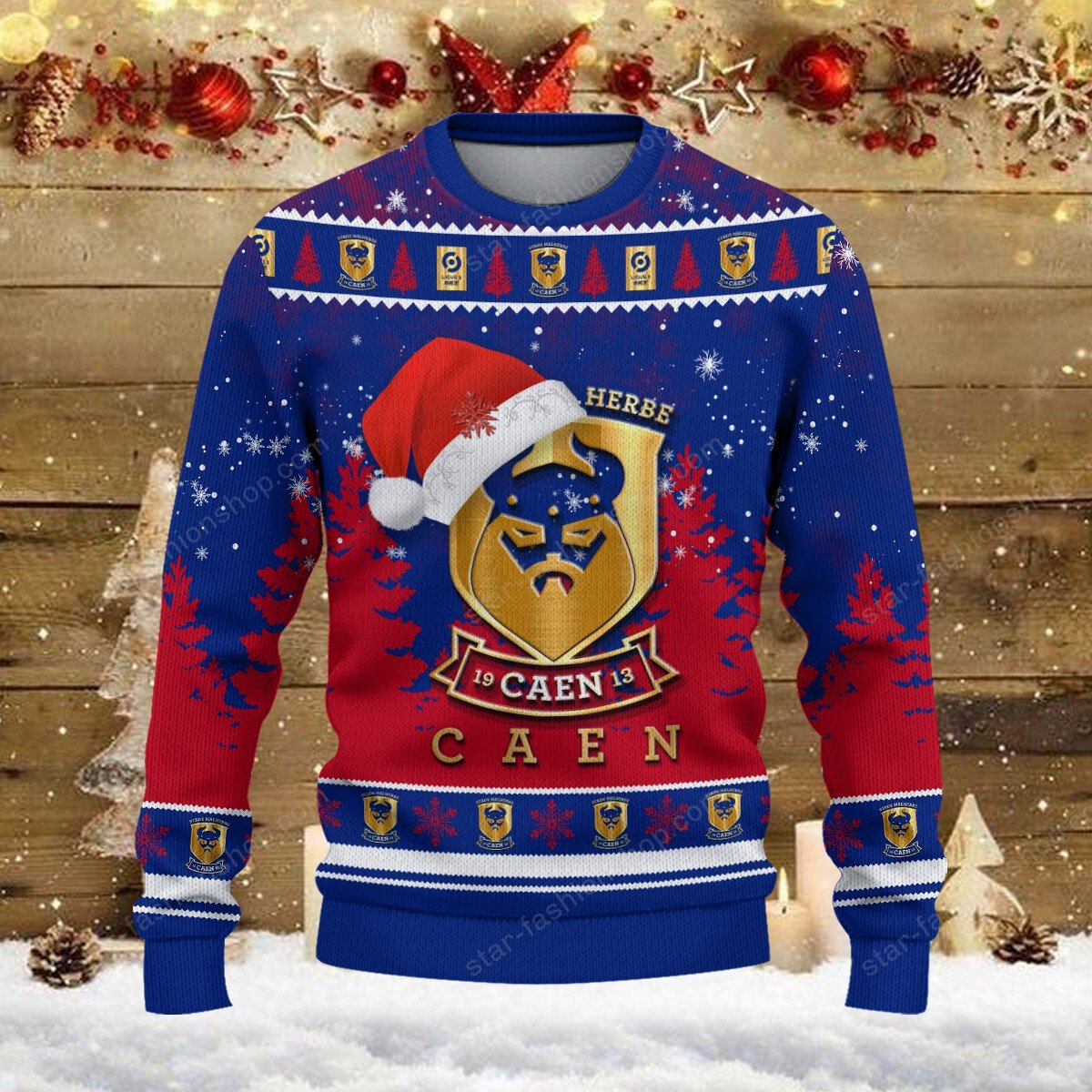 Pull de Noël moche SM Caen – Ugly Christmas Sweater – Image 2