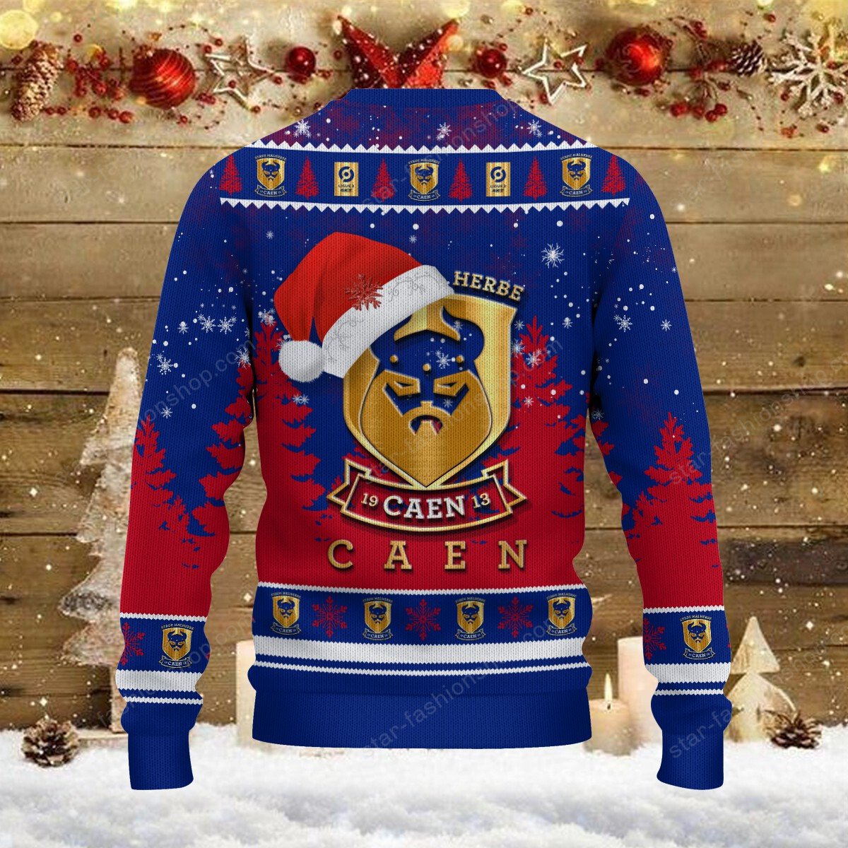 Pull de Noël moche SM Caen – Ugly Christmas Sweater – Image 3