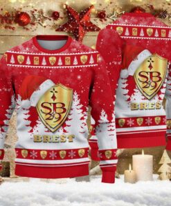 Pull de Noël moche Stade Brestois 29 – Ugly Christmas Sweater