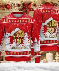 Pull de Noël moche AC Ajaccio – Ugly Christmas Sweater