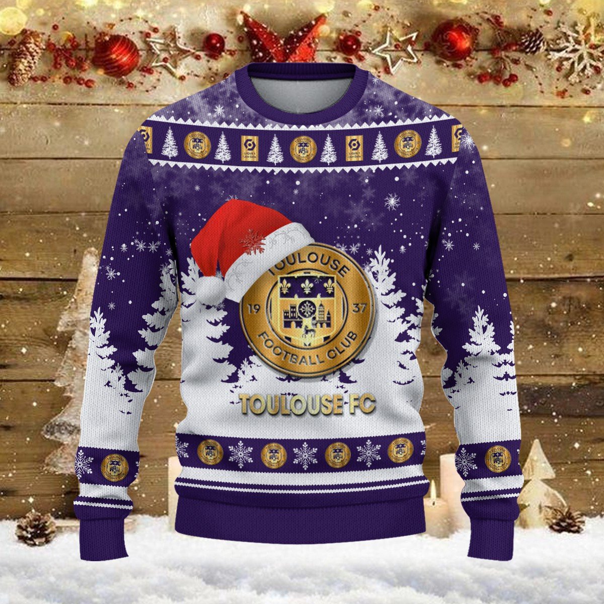 Pull de Noël moche Toulouse FC – Ugly Christmas Sweater – Image 2