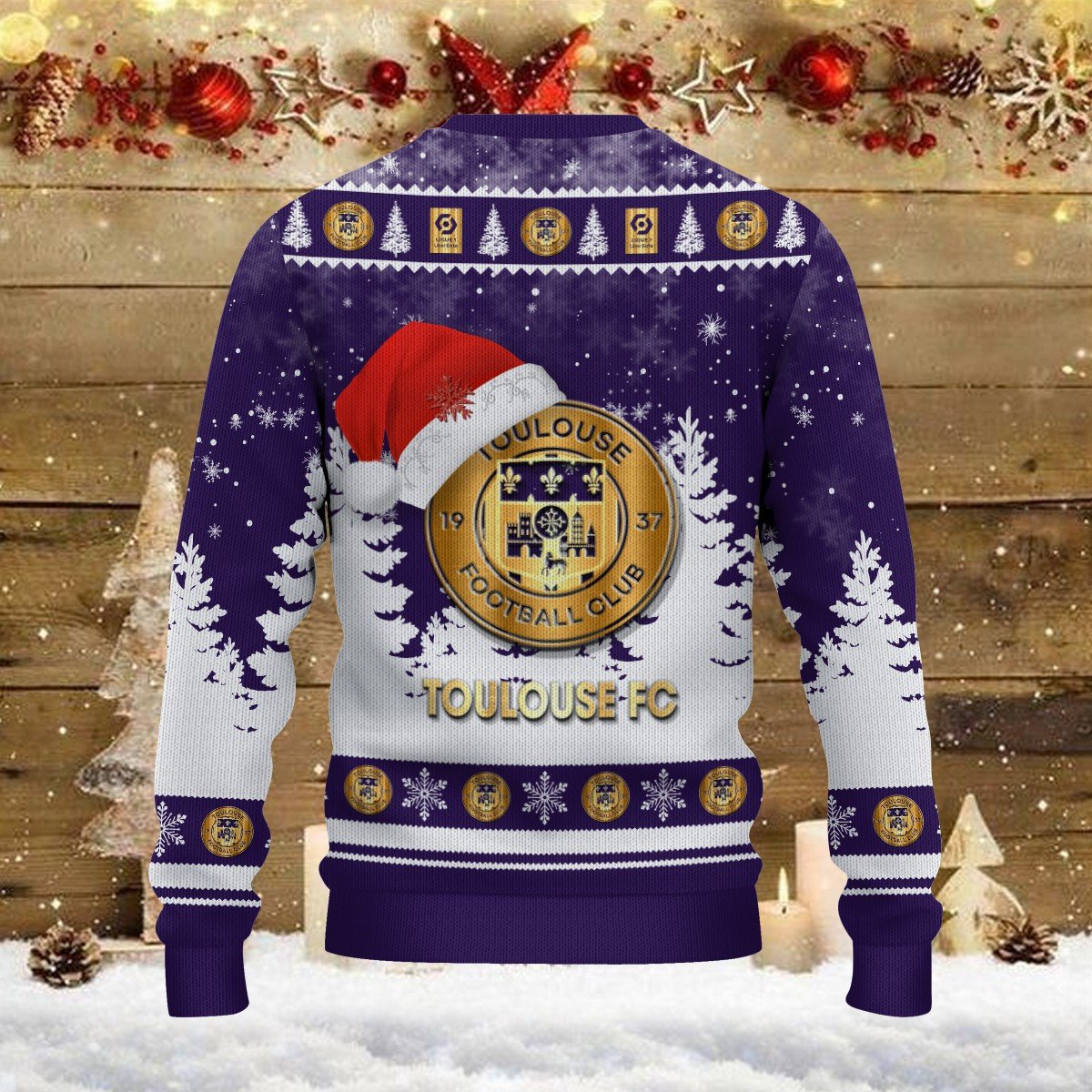 Pull de Noël moche Toulouse FC – Ugly Christmas Sweater – Image 3