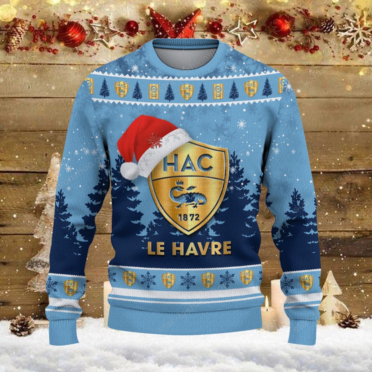 Pull de Noël moche Le Havre AC – Ugly Christmas Sweater – Image 2