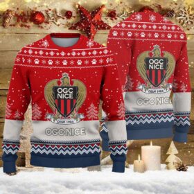 Pull de Noël moche OGC Nice – Ugly Christmas Sweater