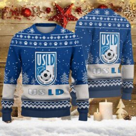 Pull de Noël moche USL Dunkerque – Ugly Christmas Sweater