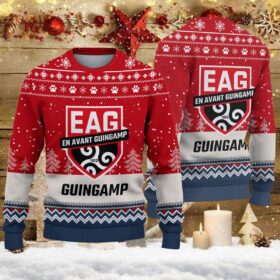 Pull de Noël moche En Avant Guingamp – Ugly Christmas Sweater