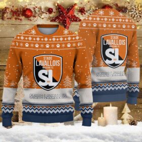 Pull de Noël moche Stade Lavallois – Ugly Christmas Sweater