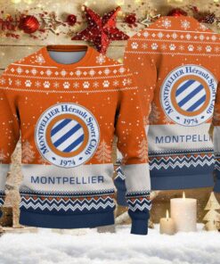 Pull de Noël moche Montpellier HSC – Ugly Christmas Sweater