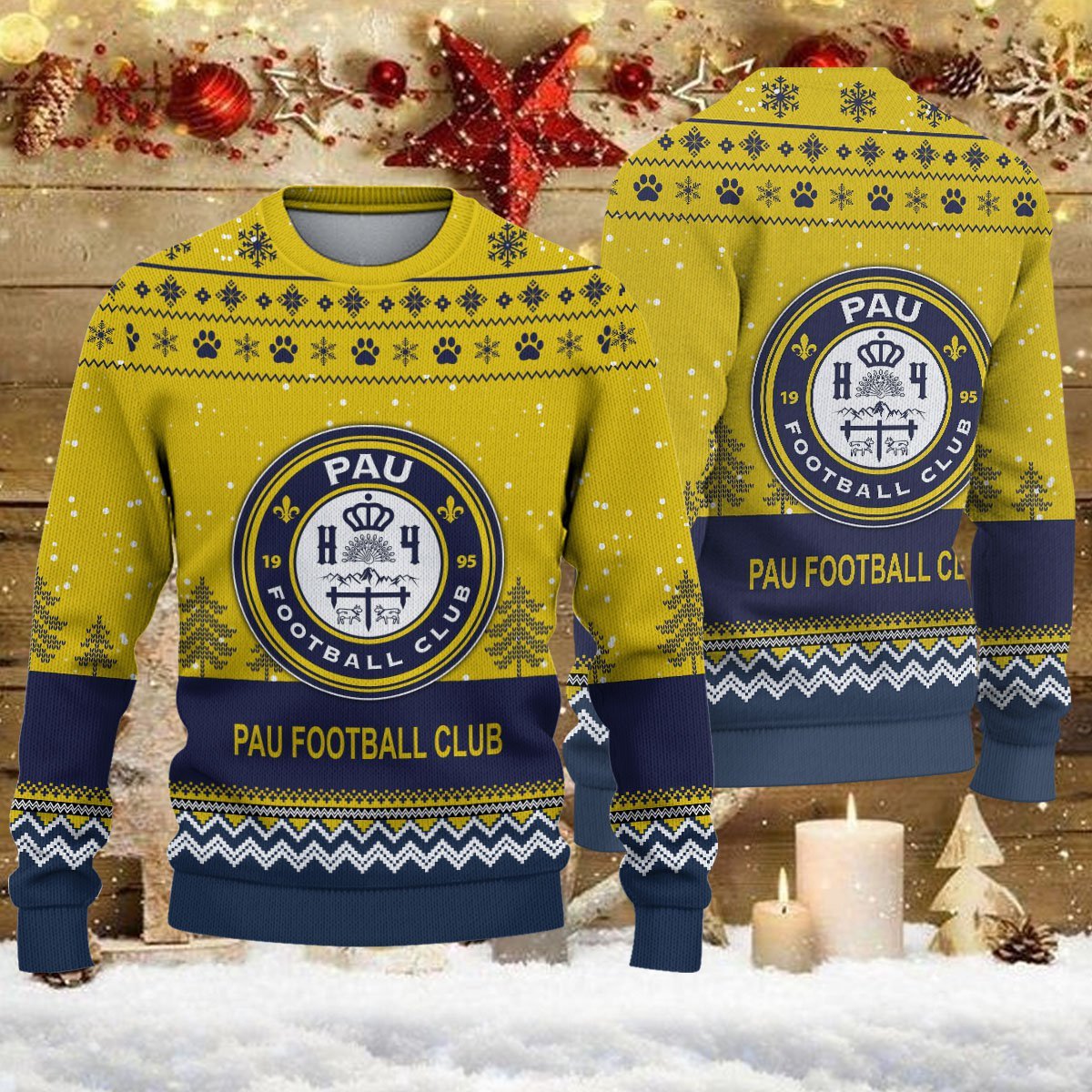 Pull de Noël moche Pau FC – Ugly Christmas Sweater