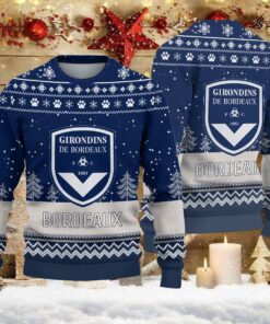Pull de Noël moche Girondins de Bordeaux – Ugly Christmas Sweater