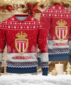 Pull de Noël moche AS Monaco – Ugly Christmas Sweater