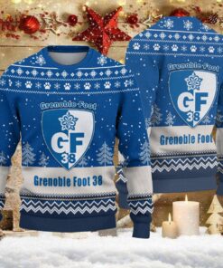 Pull de Noël moche Grenoble Foot 38 – Ugly Christmas Sweater