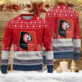 Pull de Noël moche Stade Rennais FC – Ugly Christmas Sweater