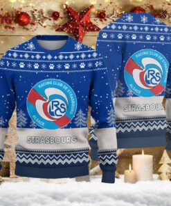 Pull de Noël moche RC Strasbourg Alsace – Ugly Christmas Sweater