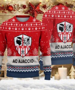 Pull de Noël moche AC Ajaccio – Ugly Christmas Sweater